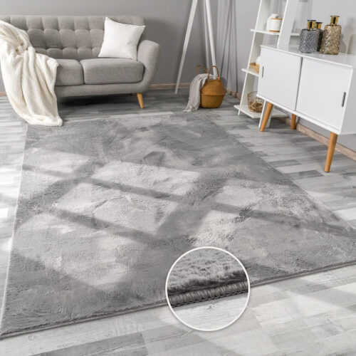 Modern szőnyeg Puha Olívia (Grey) 80x250cm Szürke