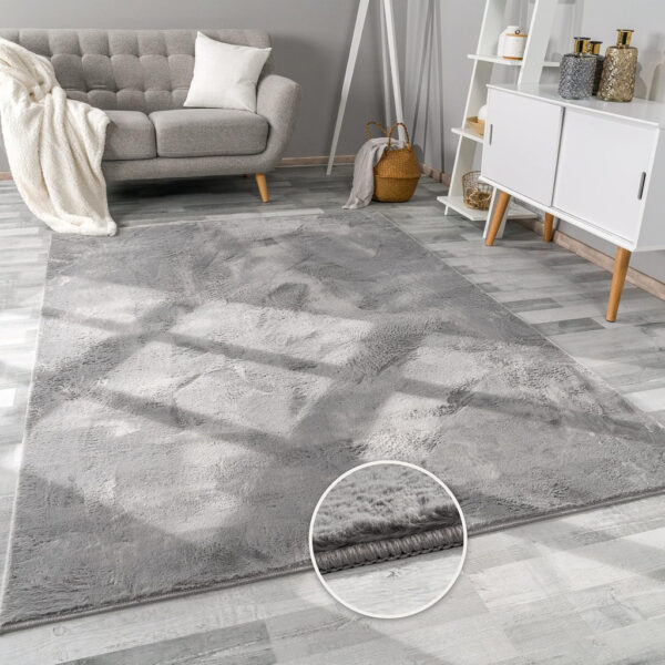 Modern szőnyeg Puha Olívia (Grey) 80x250cm Szürke