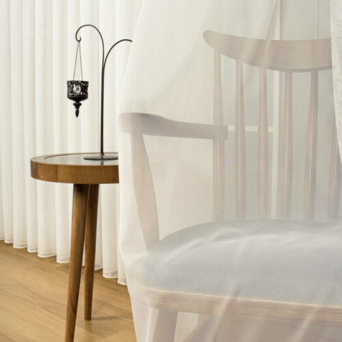 Kész függöny Organza Lux Voial Krém Ekrü 200x120cm