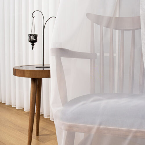 Kész függöny Organza Lux Voial Fehér 200x145cm