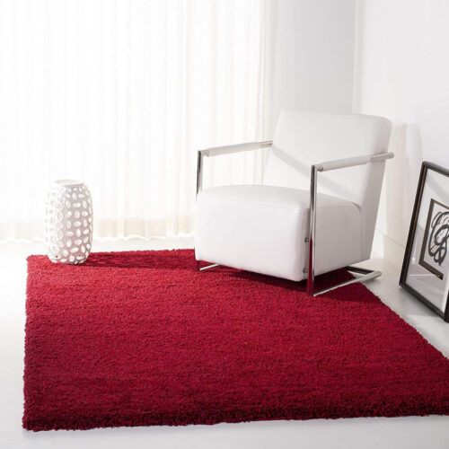 Shaggy szőnyeg Outlet 5cm (Red) 200x290cm Bordó