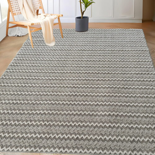 Modern szőnyeg 141 Pamut Nordic (Natur-Grey) 80x150cm Bézs-Szürke