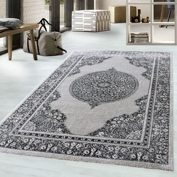 Modern Szőnyeg Petra 5008 (D. Grey Ecru) 80x250cm Szürke