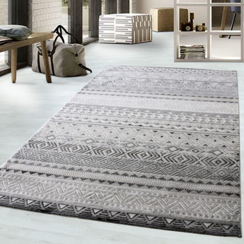 Modern Szőnyeg Petra 5015 (D. Grey Ecru) 200x290cm Szürke