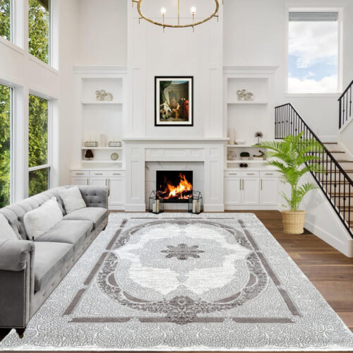 Modern szőnyeg Porto Lux 5931 (Cream-Brown)240x330cm Krém-Barna
