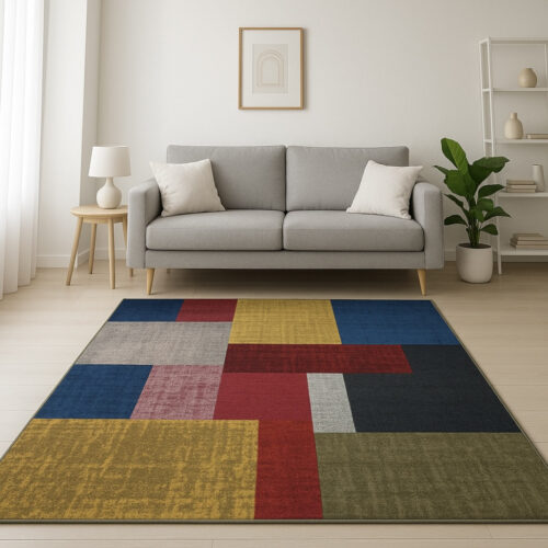 Modern szőnyeg Patchwork (Colour) 240x330cm Piros