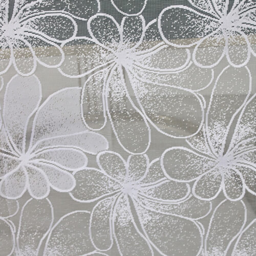 Függöny méteráru Penelope Jacquard 250cm magas Fehér