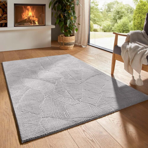 Modern szőnyeg Rio 3D Garden (Grey) 60x220cm Szürke