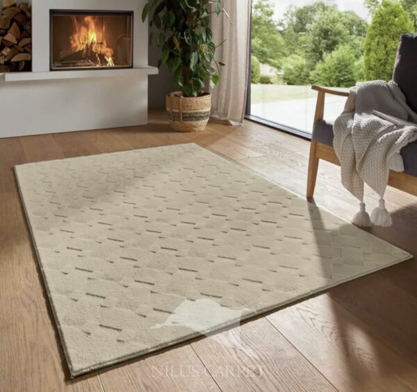 Modern szőnyeg Rio 3D Join (Beige) 80x150cm Bézs