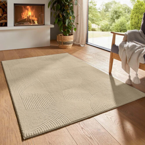 Modern szőnyeg Rio 3D Joy (Beige) 60x220cm Bézs