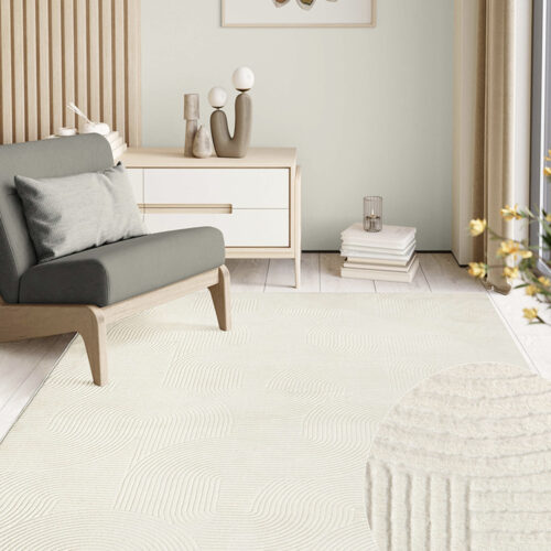 Modern szőnyeg Rio 3D Joy (Cream) 60x220cm Krém