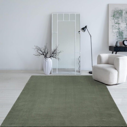 Modern szőnyeg Palm Plüss (Forest Green) 140x200cm Sötétzöld