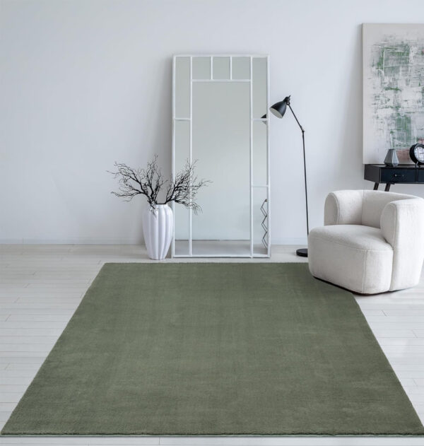 Modern szőnyeg Palm Plüss (Forest Green) 140x200cm Sötétzöld