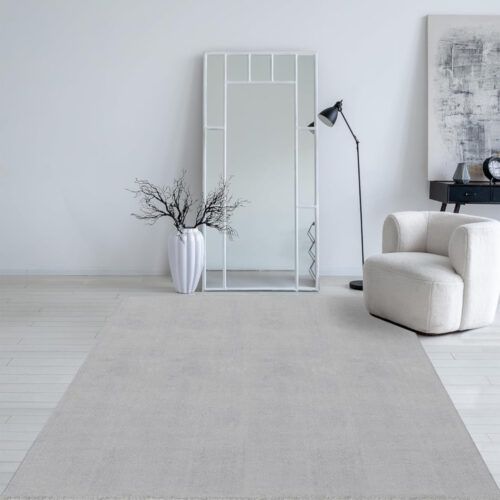 Modern szőnyeg Palm Plüss (Light Grey) 80x150cm Világos Szürke