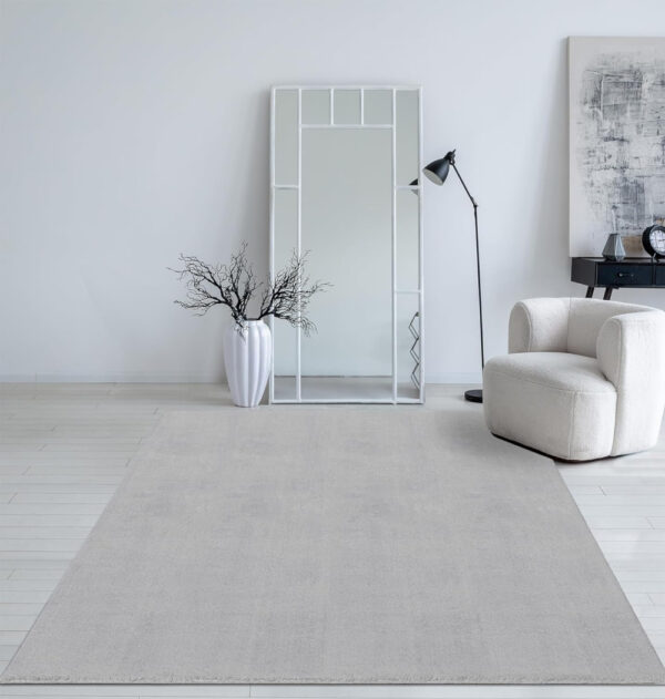Modern szőnyeg Palm Plüss (Light Grey) 80x150cm Világos Szürke