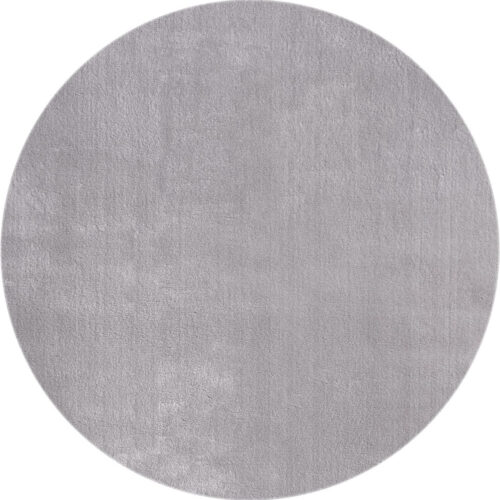 Modern szőnyeg Palm Plüss (Light Grey) Kerek 80cm Világos Szürke