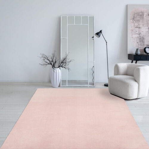 Modern szőnyeg Palm Plüss (Pink) 140x200cm Púder