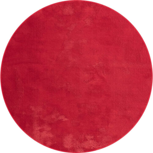 Modern szőnyeg Palm Plüss (Red) Kerek 80cm Piros