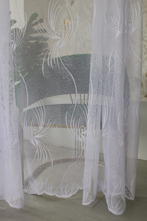 Kész függöny Scarlett fehér Meduza moden minta 200x180cm