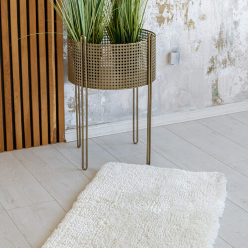 Fürdőszoba szőnyeg Lux Plüss 1 részes Fehér 50x80cm