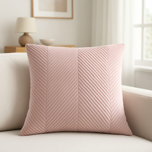 Soft Blush Pink modern párnahuzat 45x45cm