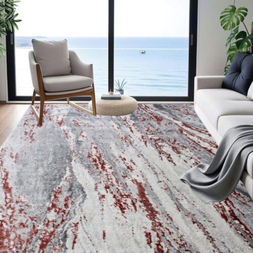 Modern szőnyeg Cezar 0840 (Grey-Pink) 80x150cm Púder-Szürke