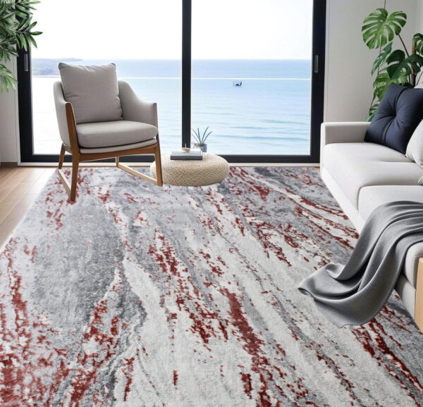 Modern szőnyeg Cezar 0840 (Grey-Pink) 80x150cm Púder-Szürke