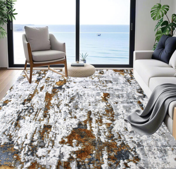 Modern szőnyeg Cezar 1058 (L.Grey-Gold) 80x150cm Arany-Szürke