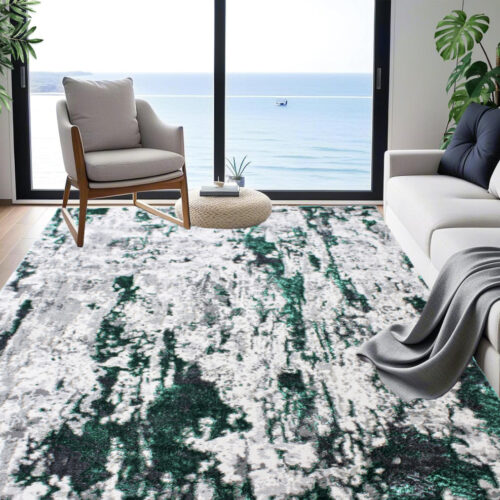 Modern szőnyeg Cezar 1058 (Grey-Green) 80x150cm Zöld-Szürke