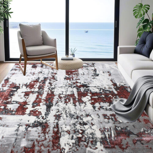 Modern szőnyeg Cezar 9428 (Grey-Pink) 80x150cm Púder-Szürke