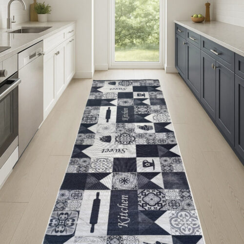 Konyhai szőnyeg Gordon 70x200cm Sweet Kitchen Black
