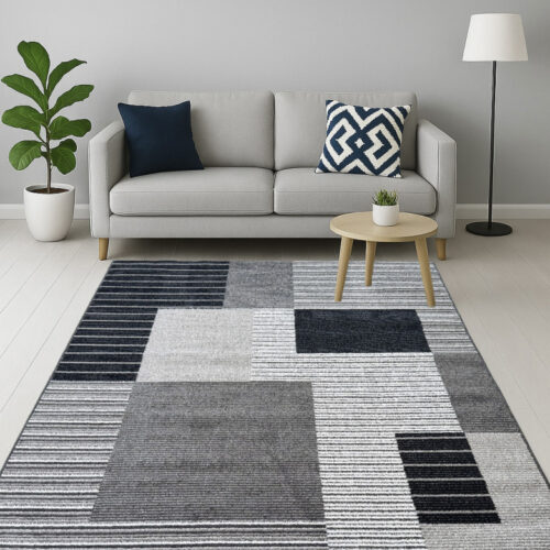 Modern szőnyeg Torino 5115 (Gray) 60xszett 3db os Szürke