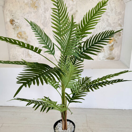 Műnövény Waikiki pálma Zöld 120-130cm Fekete Vázával