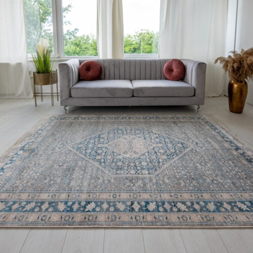 Klasszikus szőnyeg Ziegler 255 (Grey Blue) 70x150cm Szürkés Kék