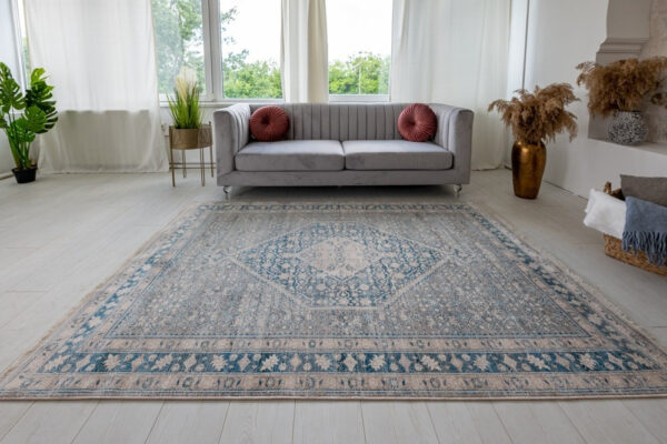 Klasszikus szőnyeg Ziegler 255 (Grey Blue) 70x150cm Szürkés Kék