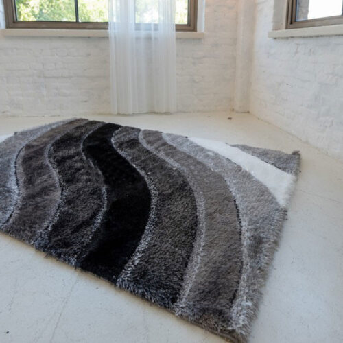 Shaggy szőnyeg Alvira Lux 1136 (Grey) 200x290cm Szürke