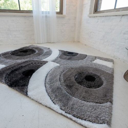 Shaggy szőnyeg Alvira Lux 1141 (Grey) 80x150cm Szürke