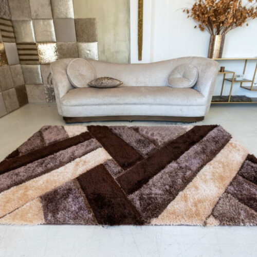 Shaggy szőnyeg Alvira Lux 1146 (Brown) 80x150cm Barna