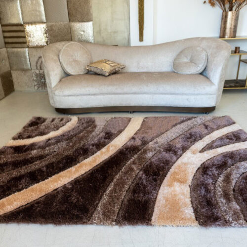 Shaggy szőnyeg Alvira Lux 2771 (Brown) 80x250cm Barna