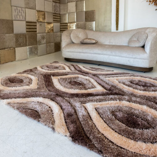 Shaggy szőnyeg Alvira Lux 625 (Brown) 80x250cm Barna