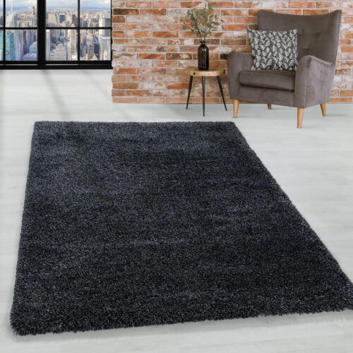 Shaggy szőnyeg Malaga (Dark Grey) 60x110cm Antracit