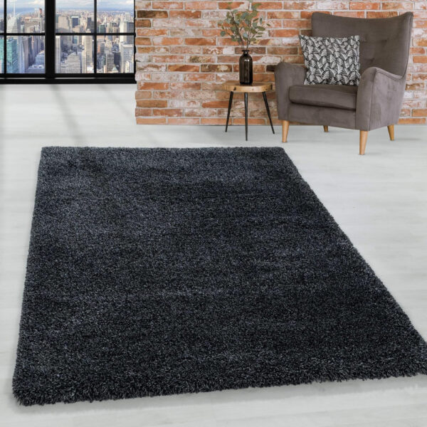 Shaggy szőnyeg Malaga (Dark Grey) 60x110cm Antracit