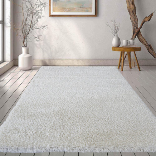 Shaggy szőnyeg Marmaris (White) 60x220cm Fehér
