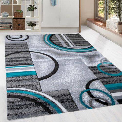 Modern szőnyeg Carneval 1502 (Turquoise-Grey) 60x220cm Türkiz-Szürke