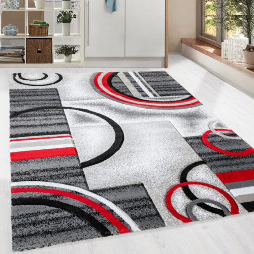 Modern szőnyeg Carneval 1502 (Red-Grey) 60x220cm Piros-Szürke