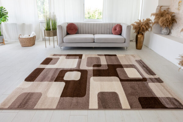 Modern szőnyeg Malaga 2301 (Brown) 60xszett 3db os Barna