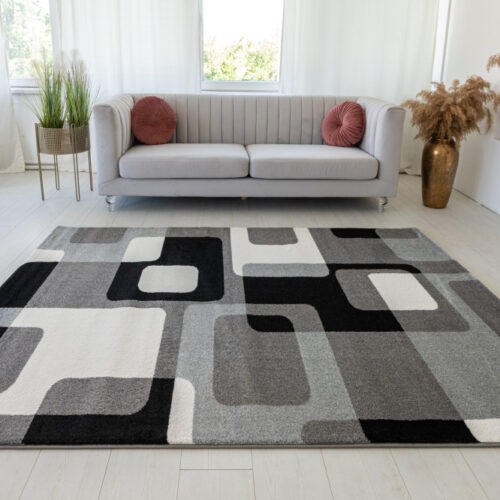 Modern szőnyeg Malaga 2301 (Gray) 60xszett 3db os Szürke