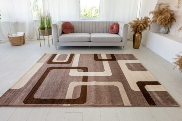 Modern szőnyeg Malaga 2305 (Brown) 60xszett 3db os Barna