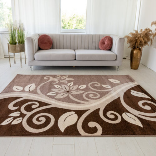 Modern szőnyeg Malaga 2308 (Brown) 60xszett 3db os Barna
