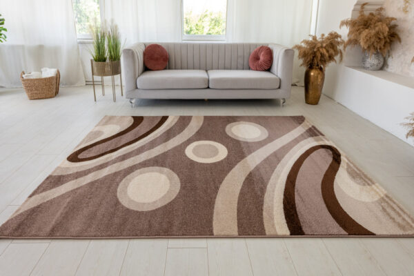 Modern szőnyeg Malaga 2313 (Brown) 60xszett 3db os Barna